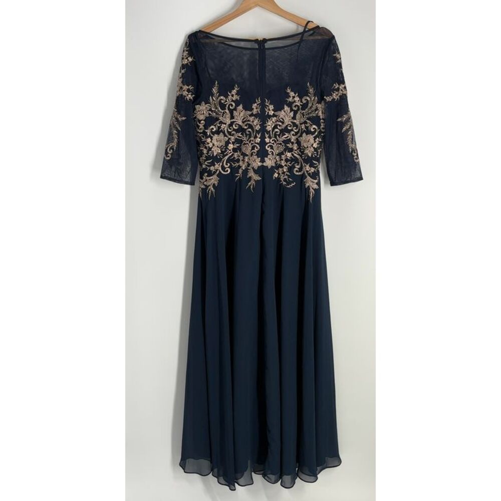 Betsy & Adam Navy Maxi Dress